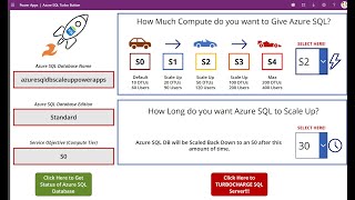 A Power Apps Turbo Button for Azure SQL DB to Reduce Costs & Keep Business Users Happy