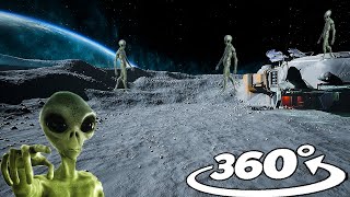 Alien Encounter on the Moon! | Sci-Fi