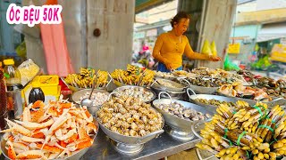 Ốc Vỉa Hè đồng giá 50K | Chủ quán chia sẻ cách xào Ốc ngon