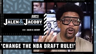 Don't discuss it...CHANGE IT 🗣🗣 - Jalen Rose on NBA Draft age | Jalen & Jacoby