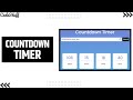 Countdown Timer | Tutorial | HTML CSS JavaScript