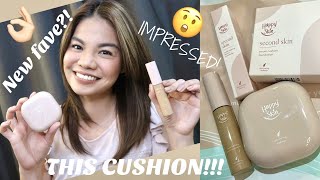 HAPPY SKIN SERUM CUSHION FOUNDATION \u0026 CONCEALER! SECOND SKIN EFFECT! 😲👏🏼 REVIEW + WEARTEST 👌🏼😍