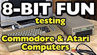 8-Bit Fun Testing Commodore and Atari Computers