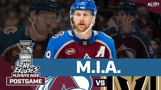 Avalanche disaster class third period costs Game 2 against Vegas Golden Knights