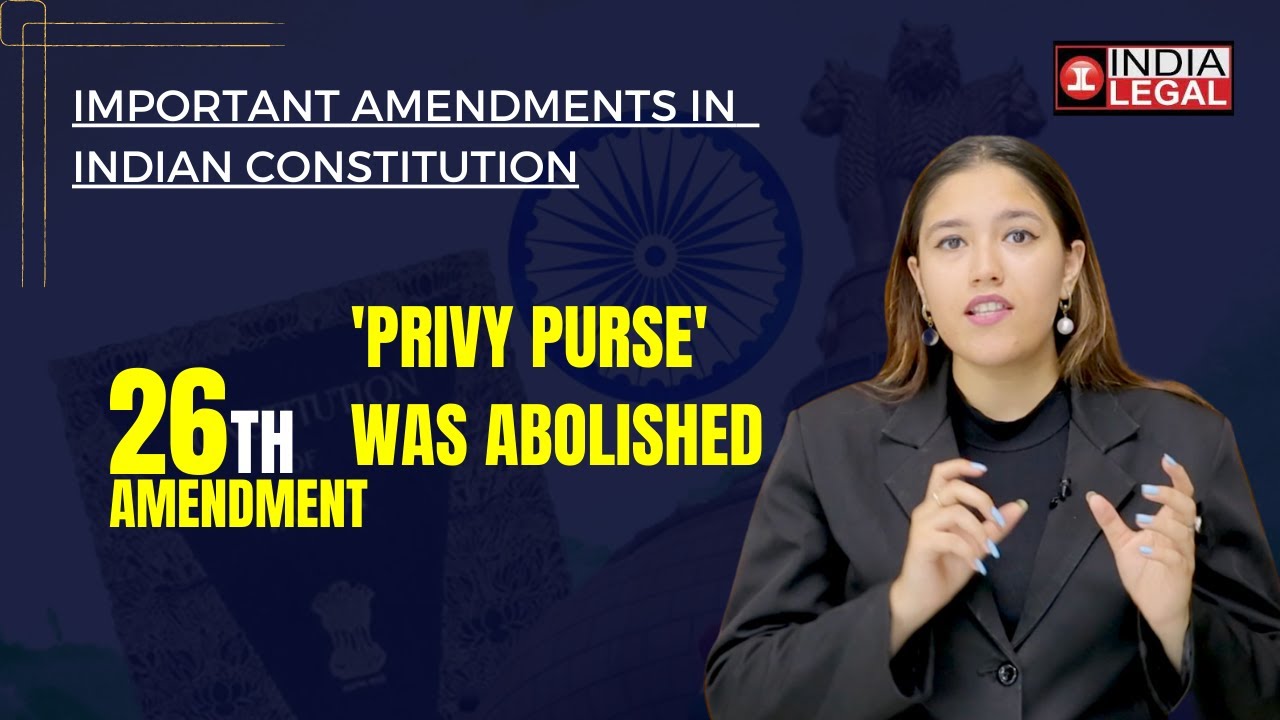 26th Amendment Act Of Indian Constitution | Brief Explainer | India ...