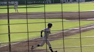 明石商業・水上 桂（２年・宝塚第一）【ホームラン】２０１８秋季近畿大会・準決勝