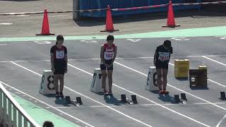 2018 1118 東九州Jr陸上 6年女子100m 予選5組目