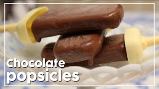 Fudgy Chocolate Popsicles | How To Make Chocolate Popsicles|  My Recipe Book By
