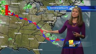 Partly cloudy and mild on Wednesday