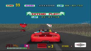 OutRun (SEGA AGES 2500 - PlayStation 2): Arrange Mode - Full Playthrough