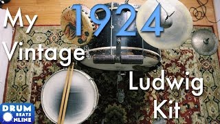 My 1924 Vintage Ludwig Drum Set! | Drum Beats Online