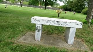 memory gardens cemetery and surrounding Park area in Iowa City Iowa