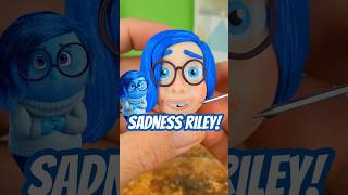 I made Riley in polymer clay, but with the style of Sadness! 🤯! 💙! #riley #sadness #insideout2