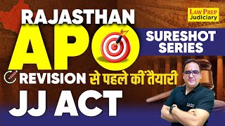 Rajasthan APO 2024 : Juvenile Justice Act | #1 | Sureshot Series | JJ Act for Rajasthan APO Exam