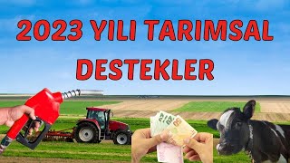 2023 Yılı Tarım ve Hayvancılık Desteklemeleri Belli Oldu