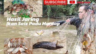 Hasil Jaring Cukup banyak ..Dapat Ikan Tapah Dan Ular Sawa Gaiss..