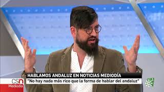 Manu Sánchez, el mejor embajador del andaluz en Noticias Mediodía