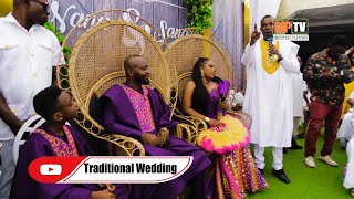 HOW THE AKANS OF GHANA EXCHANGE VOWS DURING THEIR MARRIAGE #viral #youtubeshorts #africanwedding