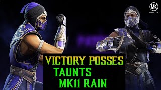 Mk11 Rain Victory Pose and Taunts Mk Mobile Rain is Coming Soon For Diamond Pack Opening.
