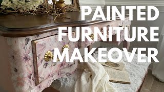 Learn how to paint a wood vanity PINK! (A Dixie Belle Paint tutorial)