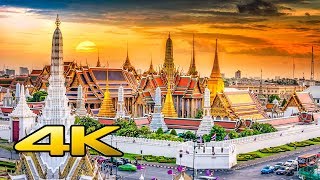 The  Grand Palace  \u0026  Wat Phra Kaew  , Bangkok ,Thailand in 4k UltraHd