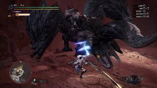 【MHWI】黑光炯炯——狩獵 歷戰黑角龍 ディアブロス亜種 Black Diablos （太刀） 05:28