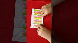 growing caterpillar craft 😱/tissue paper craft #shorts #tissuepapercrafts #diy