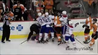 PK Subban / Brayden Schenn Full incident - Dual Feed . Apr 3, 2013