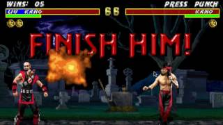Mortal Kombat 3 Liu Kang Arcade Playthrough Dosbox