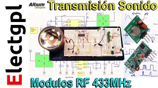 Enviar Voz y Sonido con modulos OOK ASK UHF 433MHz con PWM TL494 y LM386 | Sponsor Altium Designer