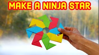 How to Fold Ninja star / Easy origami Ninja star  - Shuriken / Paper Ninja Star #shorts