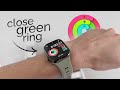 How to Close Green Ring on Apple Watch (tutorial)