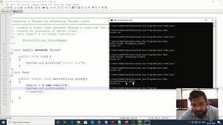 Object Oriented Concepts: Creating Thread by extending Thread class (Module 4)