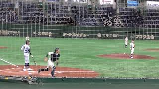 二死一塁で金谷竜汰くん打ち取る高橋風太くん 【夏の甲子園へ西東京大会決勝 国学院久我山VS.東海大菅生2021/8/2】