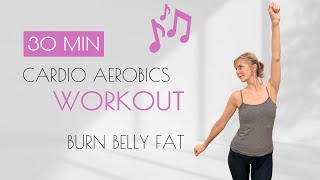 30-Minute Walk at Home | Full Body Fat Burning Cardio Workout Easy Moves Women over 40, 50, 60