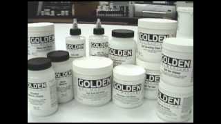 Collage - GOLDEN Gels and Mediums as an Adhesive