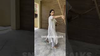 Silambam Practice | Kannika Snehan | Snehan | Sneham Talks #silambam #kannika #snehan #snehamtalks