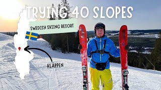 Trying every slope in a skiing resort in sweden | Kläppen 2023