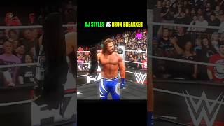 Perfect catch Aj styles vs Bron Breakker 💀 #edit #ajstyles #bronbreakker