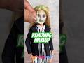 Peeling Off Removable Doll Makeup | Beetlejuice Custom Barbie