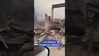 Buildings in Los Angeles ravaged by wildfires