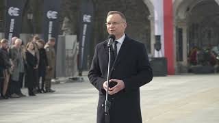 Honoring Cursed Soldiers: Polish President Duda Presents Banner to Territorial Defense Forces
