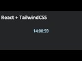 Digital Clock with React and TailwindCSS