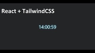 Digital Clock with React and TailwindCSS