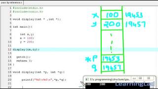 032 32 Pass By Reference in C Programming Language Video Tutorials