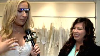Elyse Chengery live shot in a Wedding Dress for Wedding Season 5-10-16