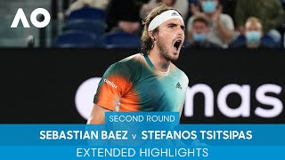 Sebastian Baez v Stefanos Tsitsipas Extended Highlights (2R) | Australian Open 2022