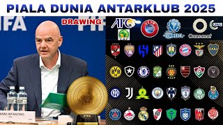 Jadwal Drawing Piala Dunia Antar Klub 2025 | Jadwal Piala Dunia Antarklub 2025~Jatah Pembagian Tiket