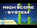 How to Make a HIGH SCORE System in Gdevelop