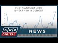 Philippine inflation quickens to 7.7 percent in October | ANC